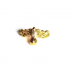 Nóżka C001 złoto   18x12mm, nóżka do przyklejenia, nie ma otworu na śrubę, gwóźdź